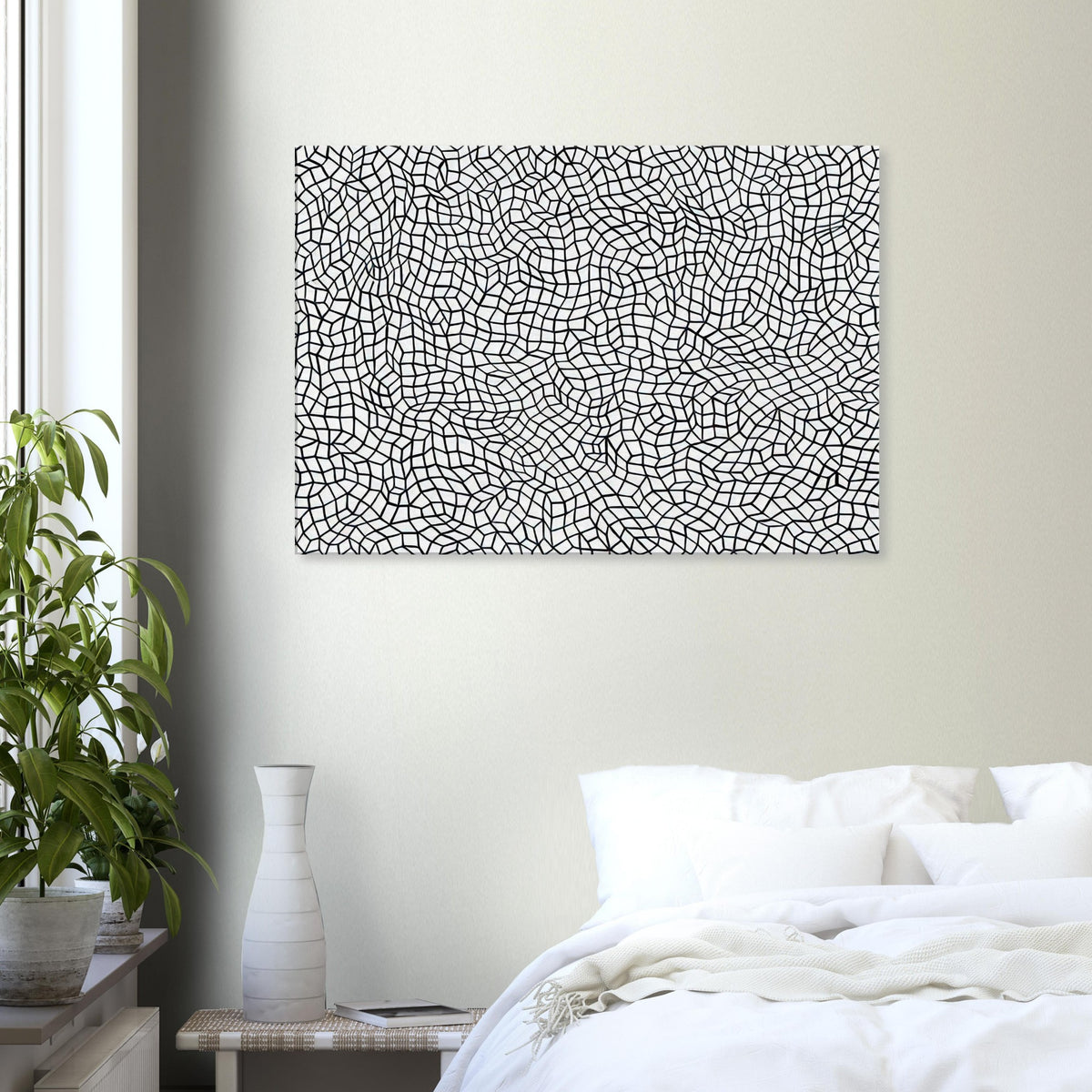Yayoi Kusama canvas print — Infinity Nets [Kusama 48] explores Kusama’s Infinity Net as a field built from countless repeated marks