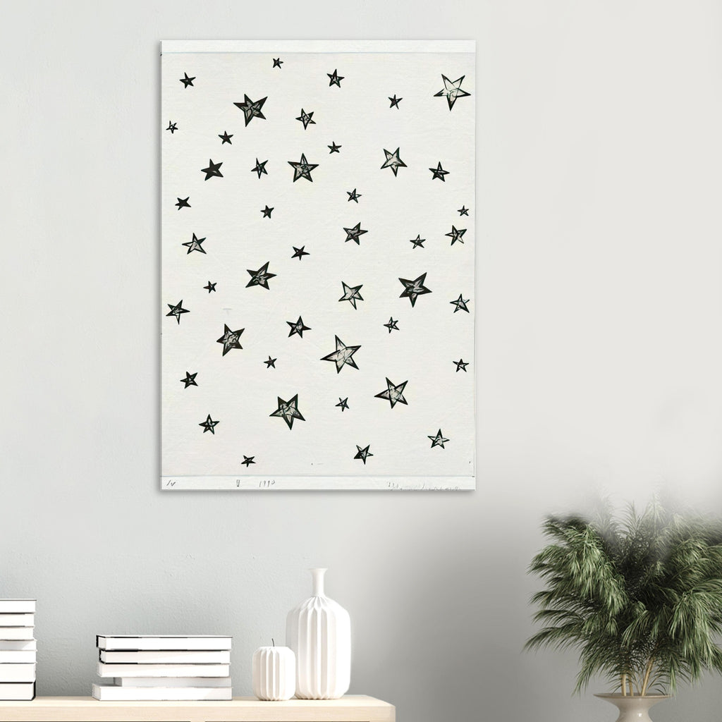 Yayoi Kusama canvas print — The sky at night can be read as an immeasurable collection of points of light