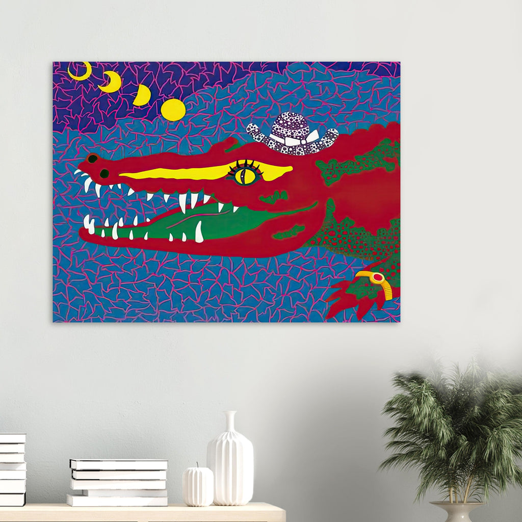 Yayoi Kusama poster — Lunar Eclipse draws on a celestial event in which one form interrupts another, creating an image of concealment and change