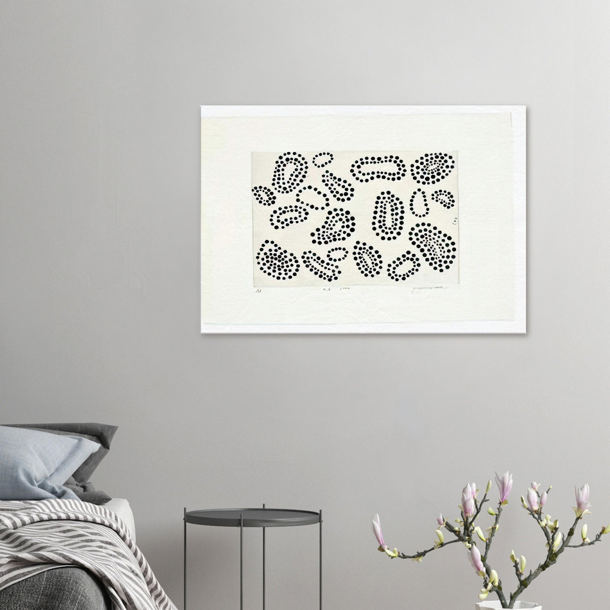 Yayoi Kusama canvas print — Polka Dots concentrates attention on one of Kusama’s most recognizable artistic building blocks: the repeated circle