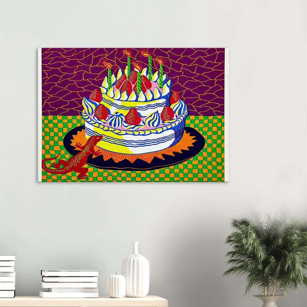 Yayoi Kusama canvas print — Night introduces a quieter, open-ended atmosphere into a body of work often associated with highly charged repetition