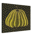 Yayoi Kusama canvas print — Pumpkin (YB-D) is one precisely named variation on Yayoi Kusama’s iconic pumpkin theme, 45x60 cm / 18x24″