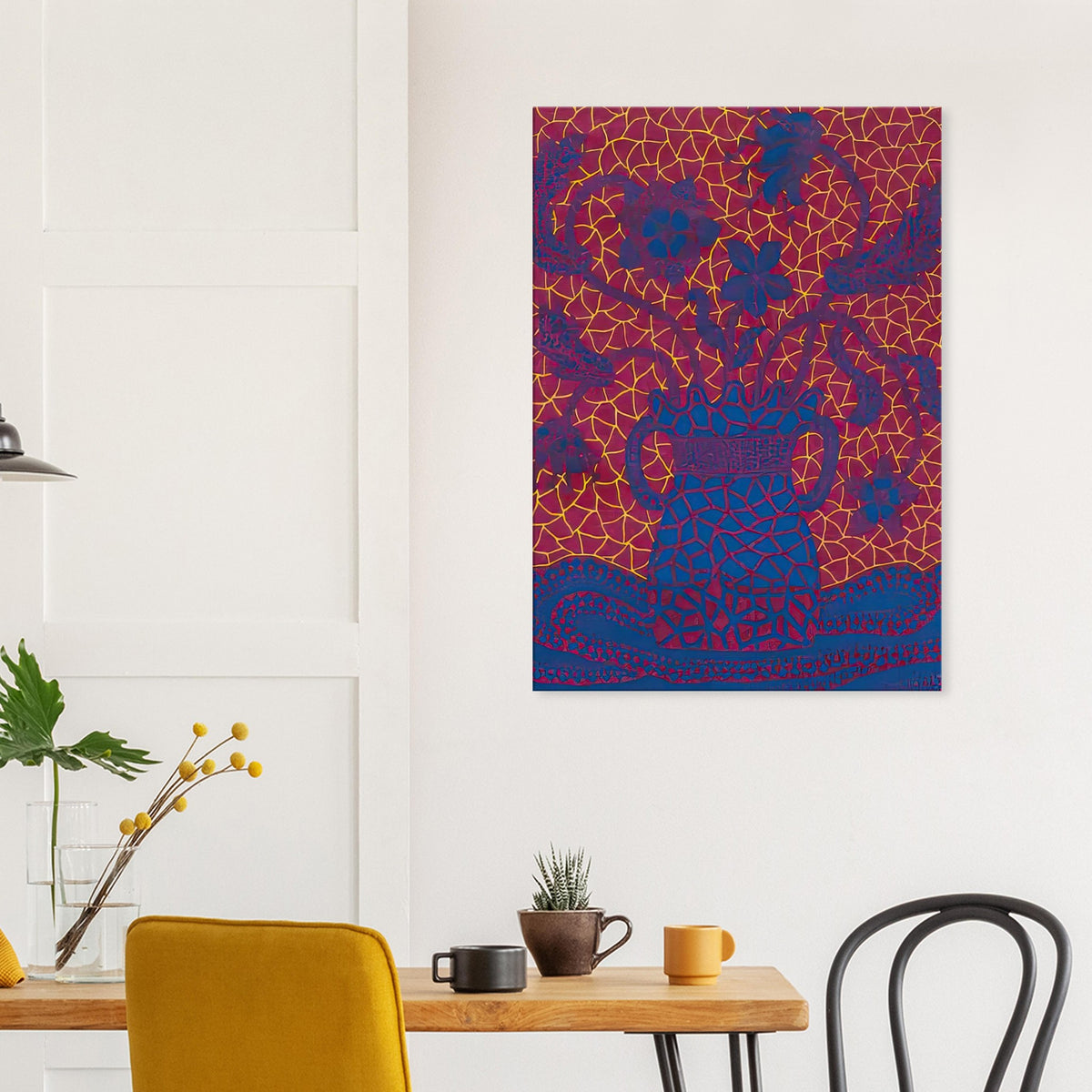 Yayoi Kusama canvas print — The title Flowers (4) describes another distinct stop in Kusama’s sustained botanical exploration