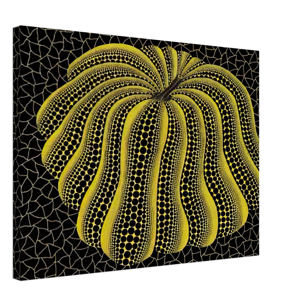 Yayoi Kusama canvas print — Napping Pumpkin gives the artist’s beloved gourd a gently humorous, almost human personality, 45x60 cm / 18x24″