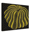 Yayoi Kusama canvas print — Napping Pumpkin gives the artist’s beloved gourd a gently humorous, almost human personality, 45x60 cm / 18x24″