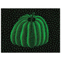 Yayoi Kusama poster — Pumpkin (GY) is one precisely named variation on Yayoi Kusama’s iconic pumpkin theme, 15x20 cm / 6x8″