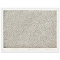 Yayoi Kusama framed print — Infinity Nets [Kusama 51] explores Kusama’s Infinity Net as a field built from countless repeated marks, white frame, 30x40 cm / 12x16″