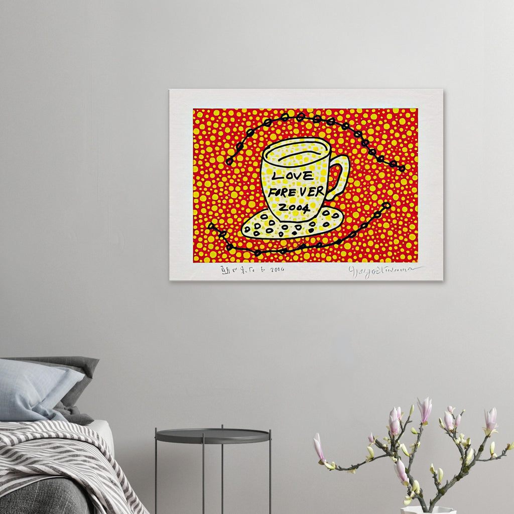 Yayoi Kusama canvas print — Morning Is Here (E) joins a series of compact 2004 prints in which the beginning of the day becomes a subject for personal symbols and tightly controlled graphic