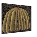 Yayoi Kusama canvas print — Pumpkin (Yellow Y) [Kusama 148] presents Kusama’s familiar pumpkin through an explicitly yellow variation, 45x60 cm / 18x24″