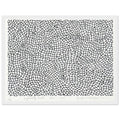 Yayoi Kusama framed print — Infinity Nets [Kusama 48] explores Kusama’s Infinity Net as a field built from countless repeated marks, white frame, 30x40 cm / 12x16″