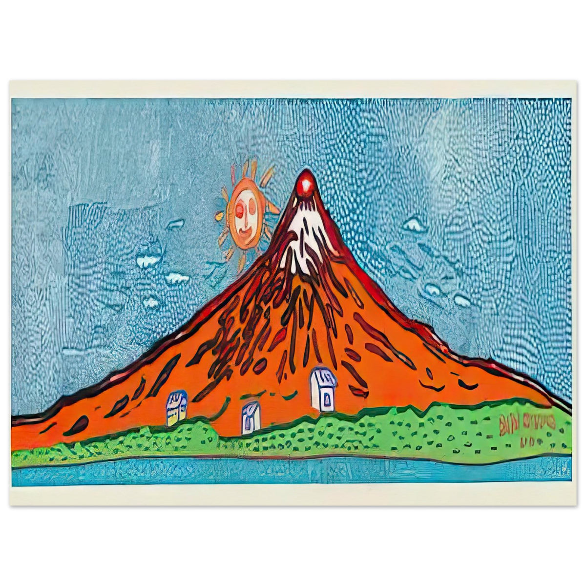 Yayoi Kusama poster — Mt, 15x20 cm / 6x8″
