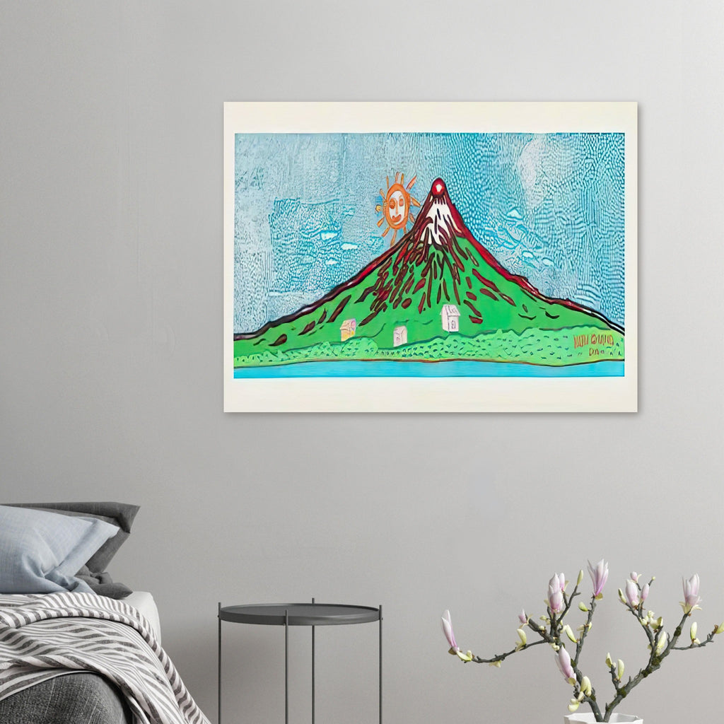 Yayoi Kusama poster — Mt. Fuji in Seven Colours: All About Mt. Fuji That I Have Loved My Whole Life is