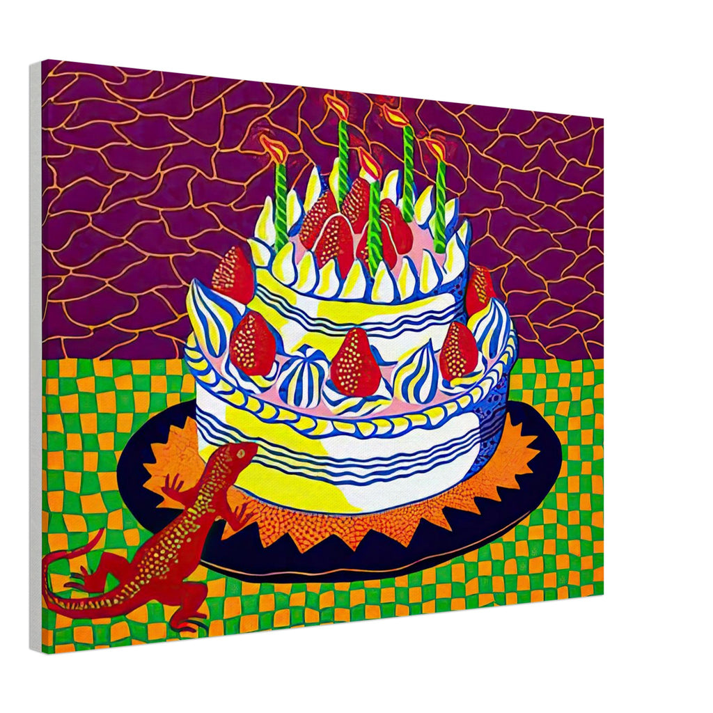 Yayoi Kusama canvas print — Night introduces a quieter, open-ended atmosphere into a body of work often associated with highly charged repetition, 45x60 cm / 18x24″