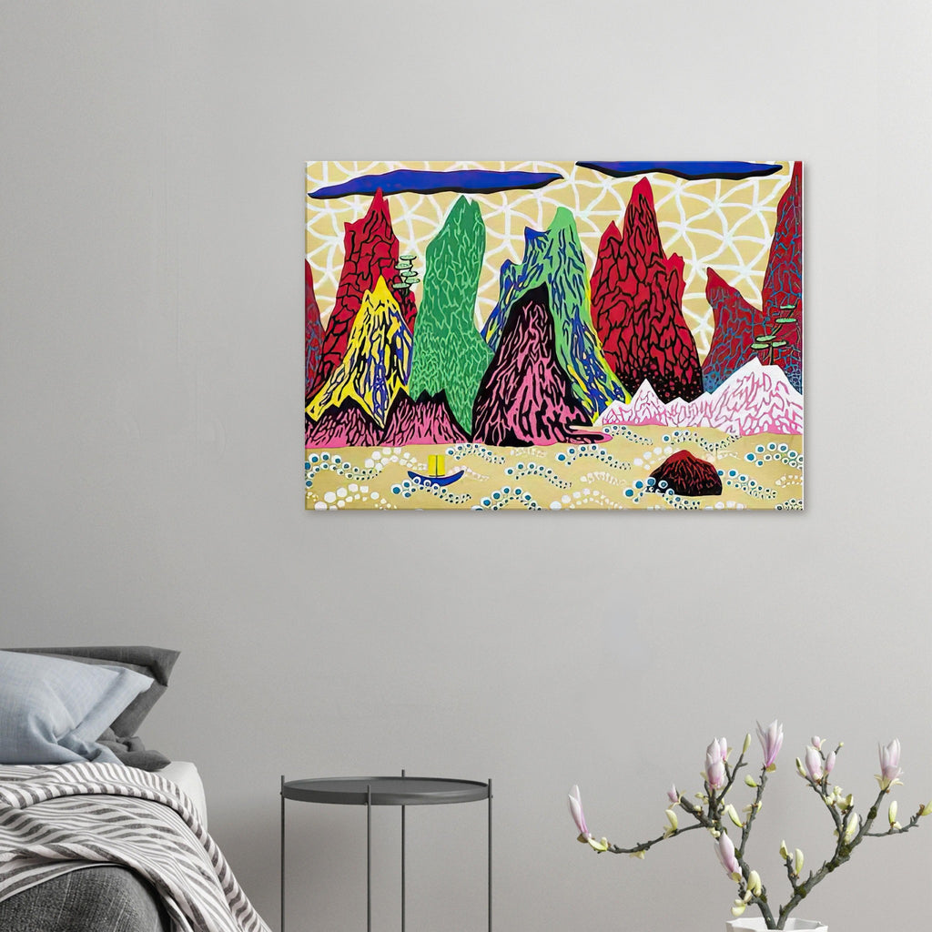 Yayoi Kusama canvas print — Yangtze River identifies one of Asia’s great waterways, bringing a geographical and atmospheric subject into Kusama’s oeuvre