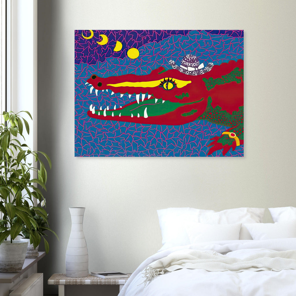 Yayoi Kusama poster — Lunar Eclipse draws on a celestial event in which one form interrupts another, creating an image of concealment and change