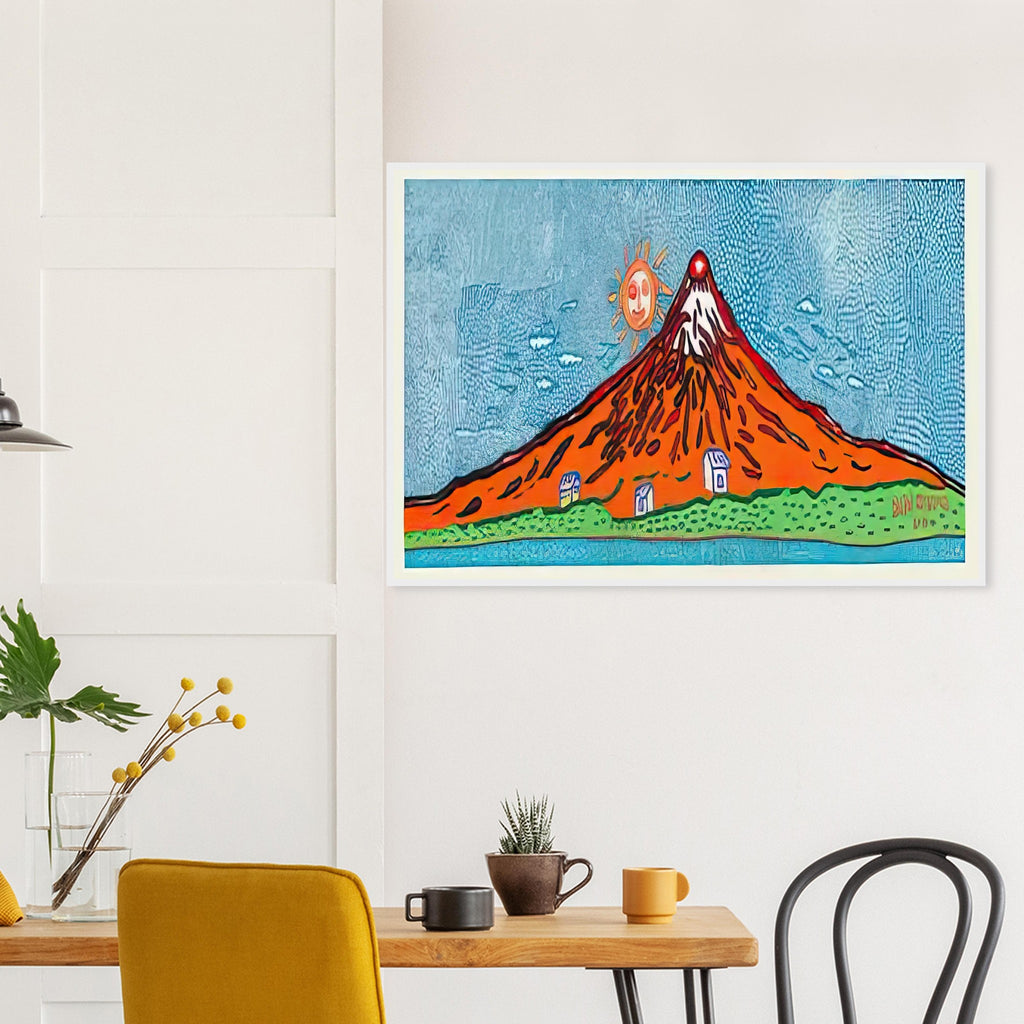 Yayoi Kusama framed print — Mt
