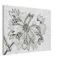 Yayoi Kusama canvas print — Flower (A–B) places two designated botanical variations together in a single listing, 45x60 cm / 18x24″