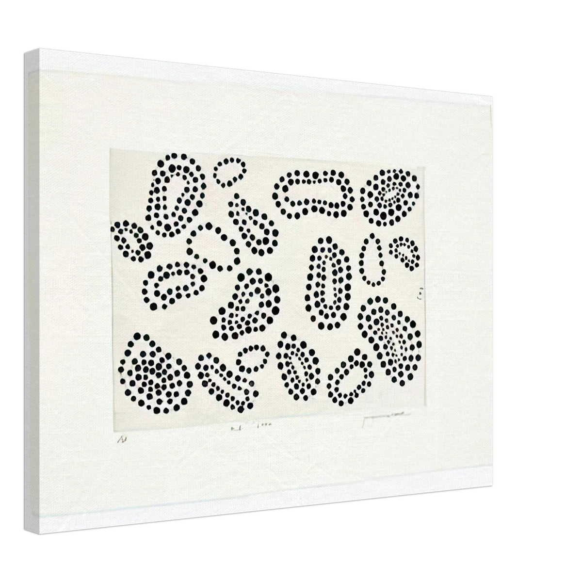 Yayoi Kusama canvas print — Polka Dots concentrates attention on one of Kusama’s most recognizable artistic building blocks: the repeated circle, 45x60 cm / 18x24″