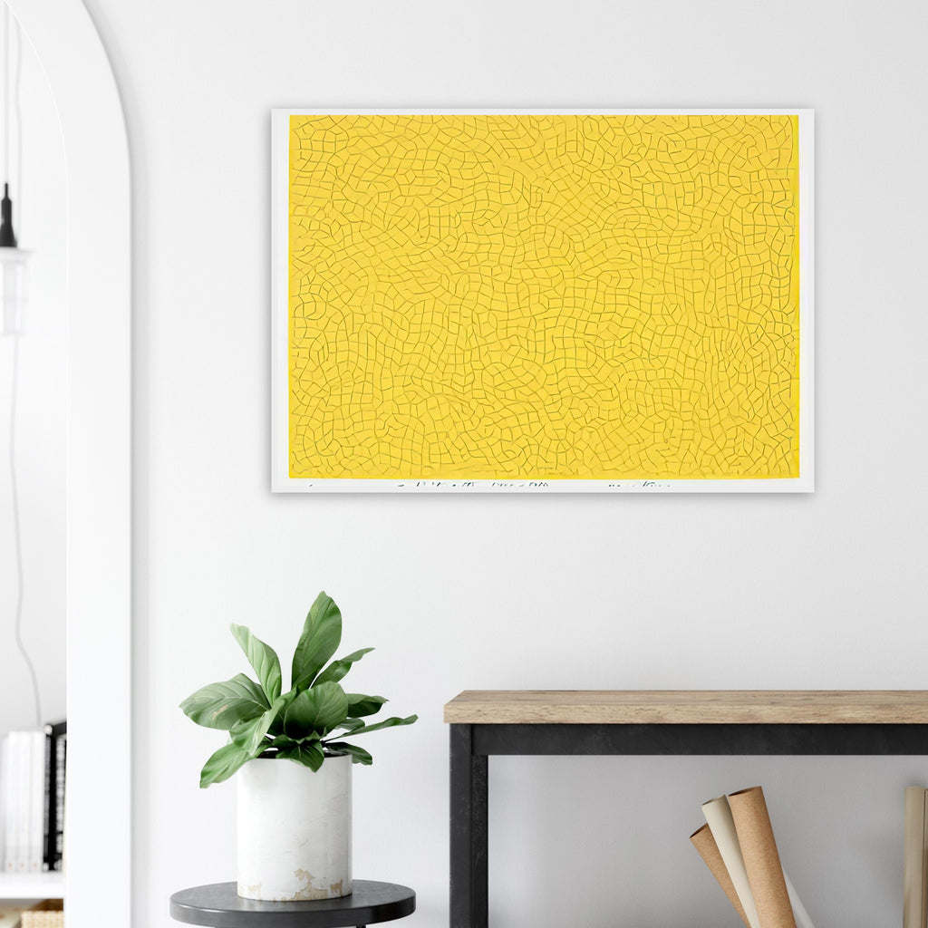Yayoi Kusama framed print — Infinity Nets (Image 6) explores Kusama’s Infinity Net as a field built from countless repeated marks