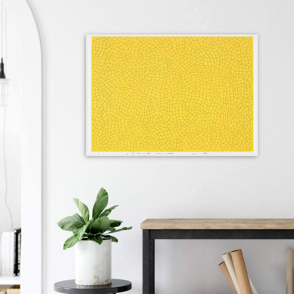 Yayoi Kusama framed print — Infinity Nets (Image 6) explores Kusama’s Infinity Net as a field built from countless repeated marks