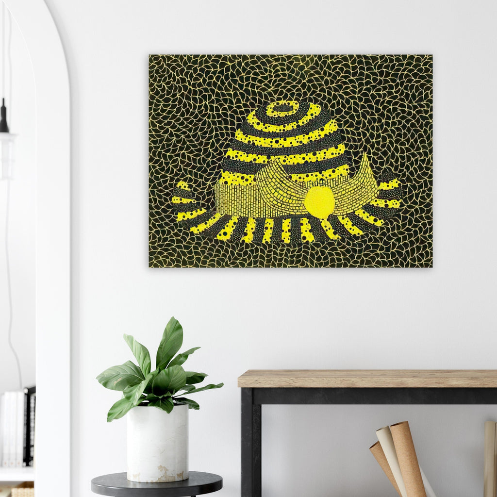 Yayoi Kusama poster — Hat (3) turns an everyday hat into a subject for playful observation