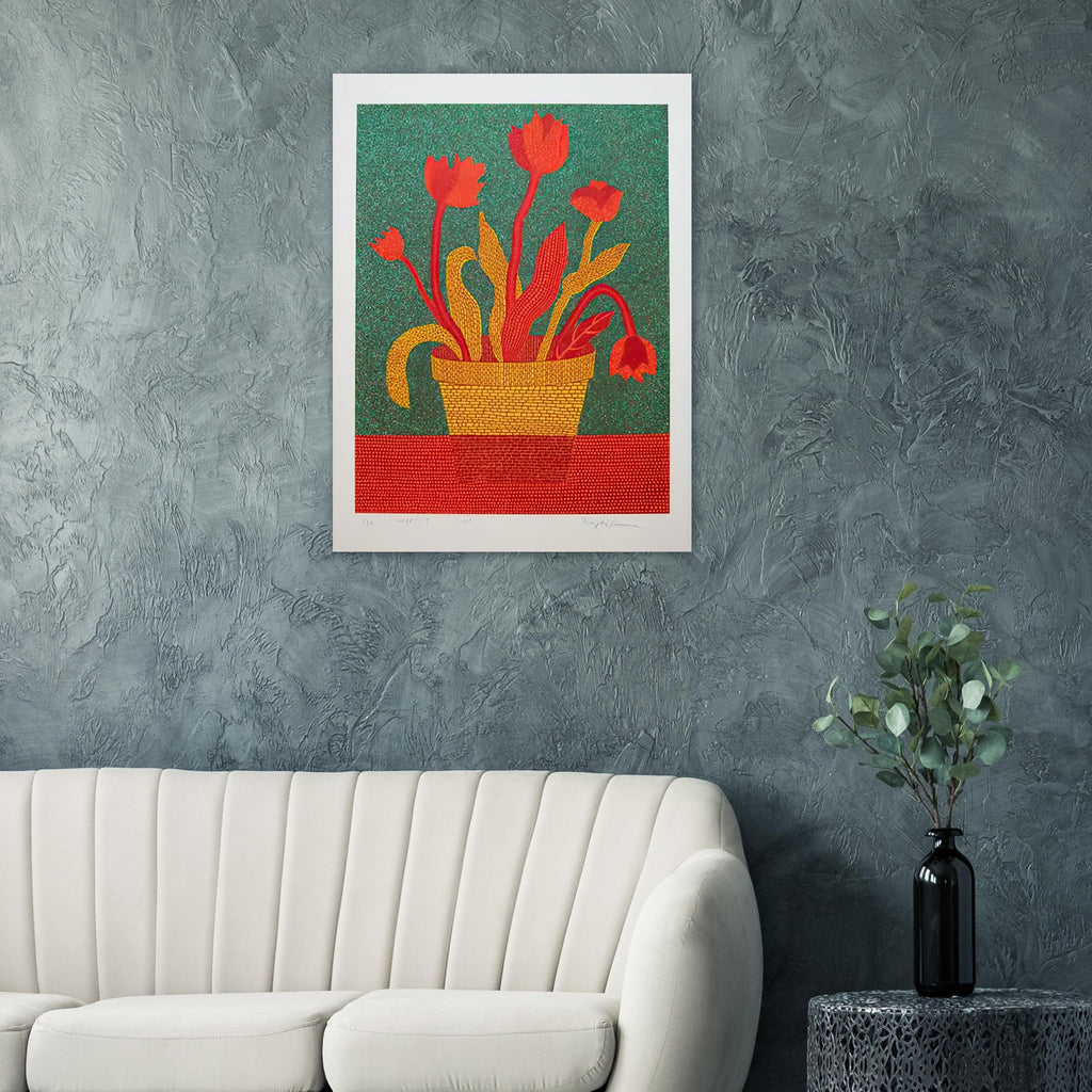 Yayoi Kusama poster — This file is labelled Flowers B , suggesting another independent arrangement within Kusama’s abundant botanical work