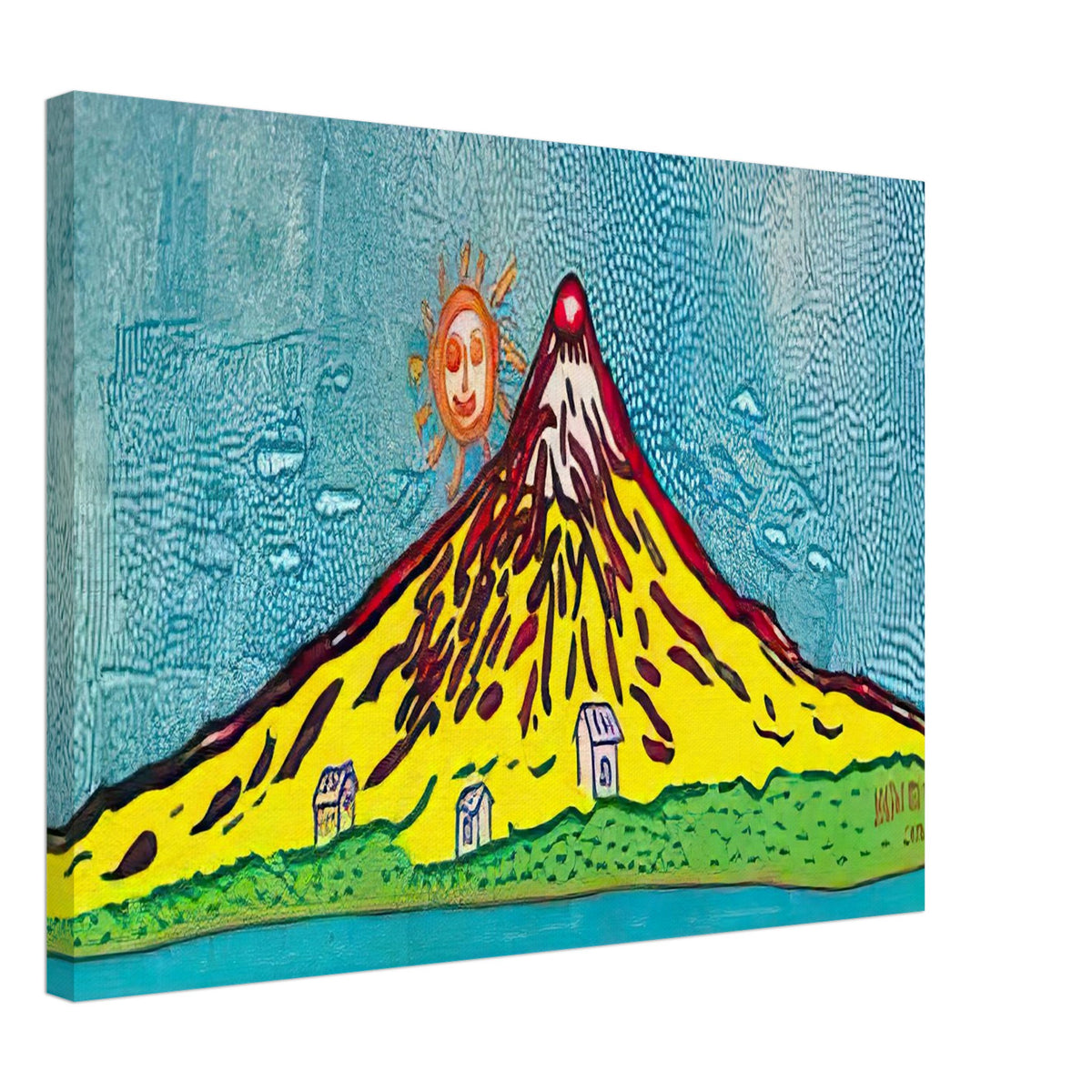 Yayoi Kusama canvas print — My Life Shining Forever This Human Love Shall Not Perish Even After Billions Of Light Years canvas print by Yayoi Kusama — Mt, 45x60 cm / 18x24″