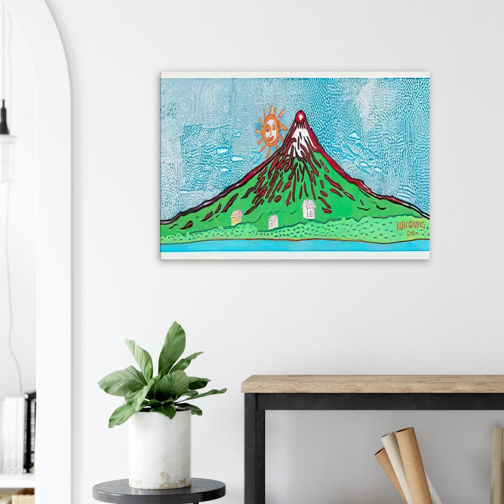 Yayoi Kusama canvas print — Mt. Fuji in Seven Colours: All About Mt. Fuji That I Have Loved My Whole Life is