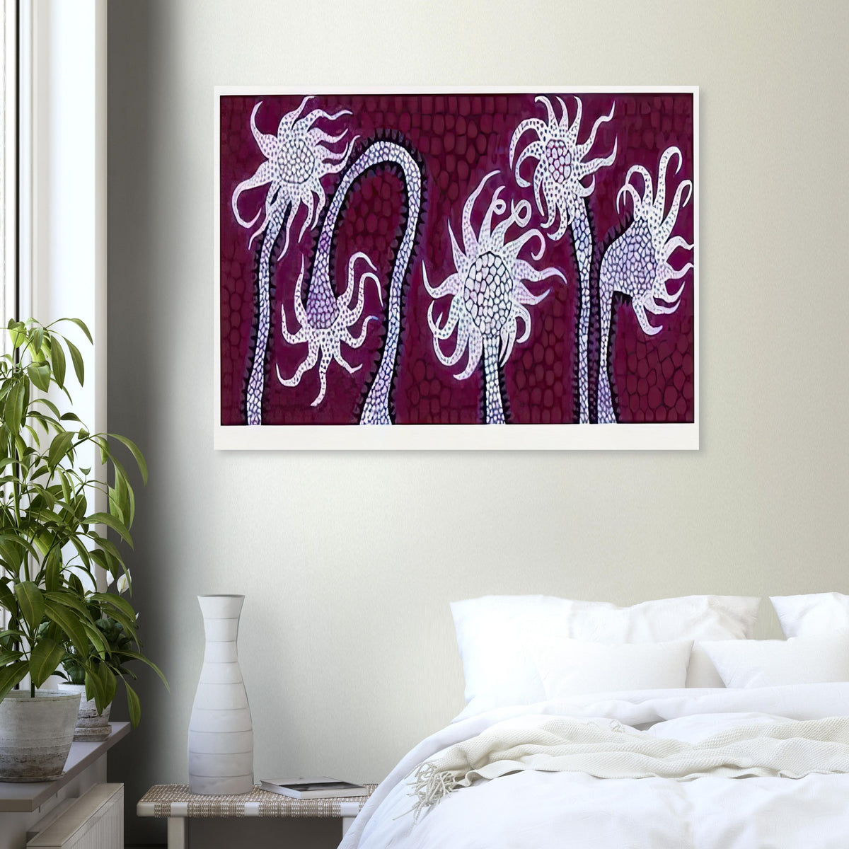 Yayoi Kusama poster — Night Flowers (A) explores the mystery of blossoms after dark