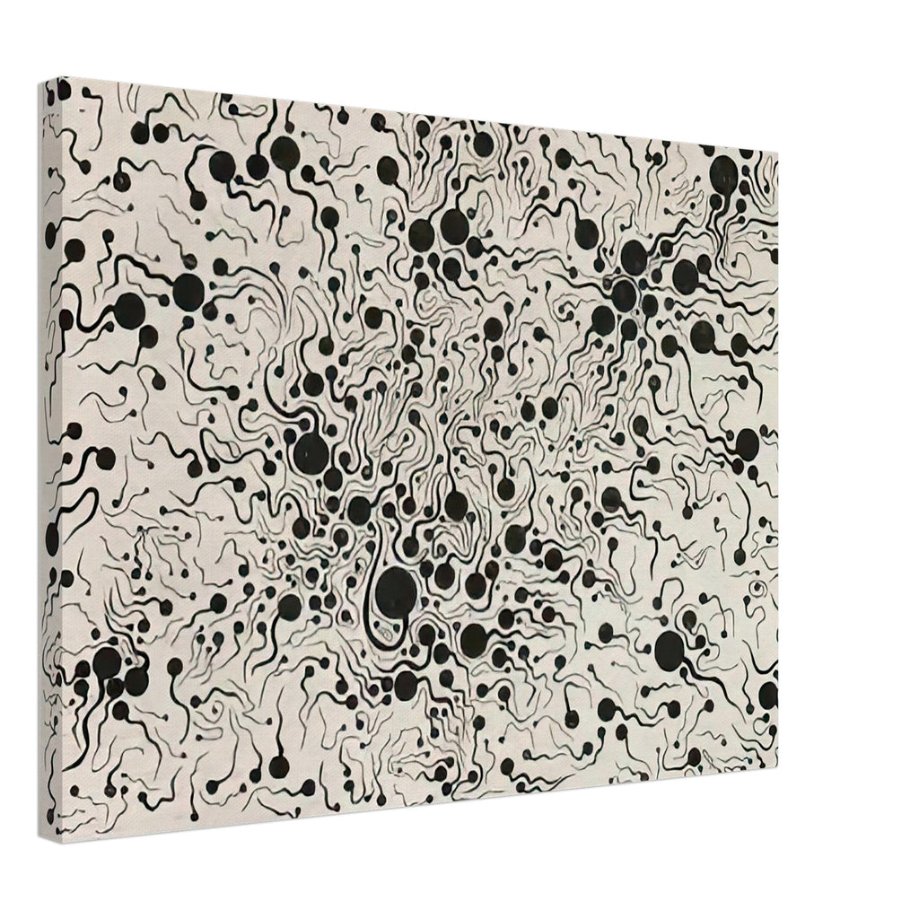 Yayoi Kusama canvas print — River at Sunrise brings a moment of natural transition into Kusama’s printmaking imagery, 45x60 cm / 18x24″
