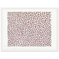 Yayoi Kusama framed print — Infinity Nets (1958) [Kusama 14] explores Kusama’s Infinity Net as a field built from countless repeated marks, white frame, 30x40 cm / 12x16″