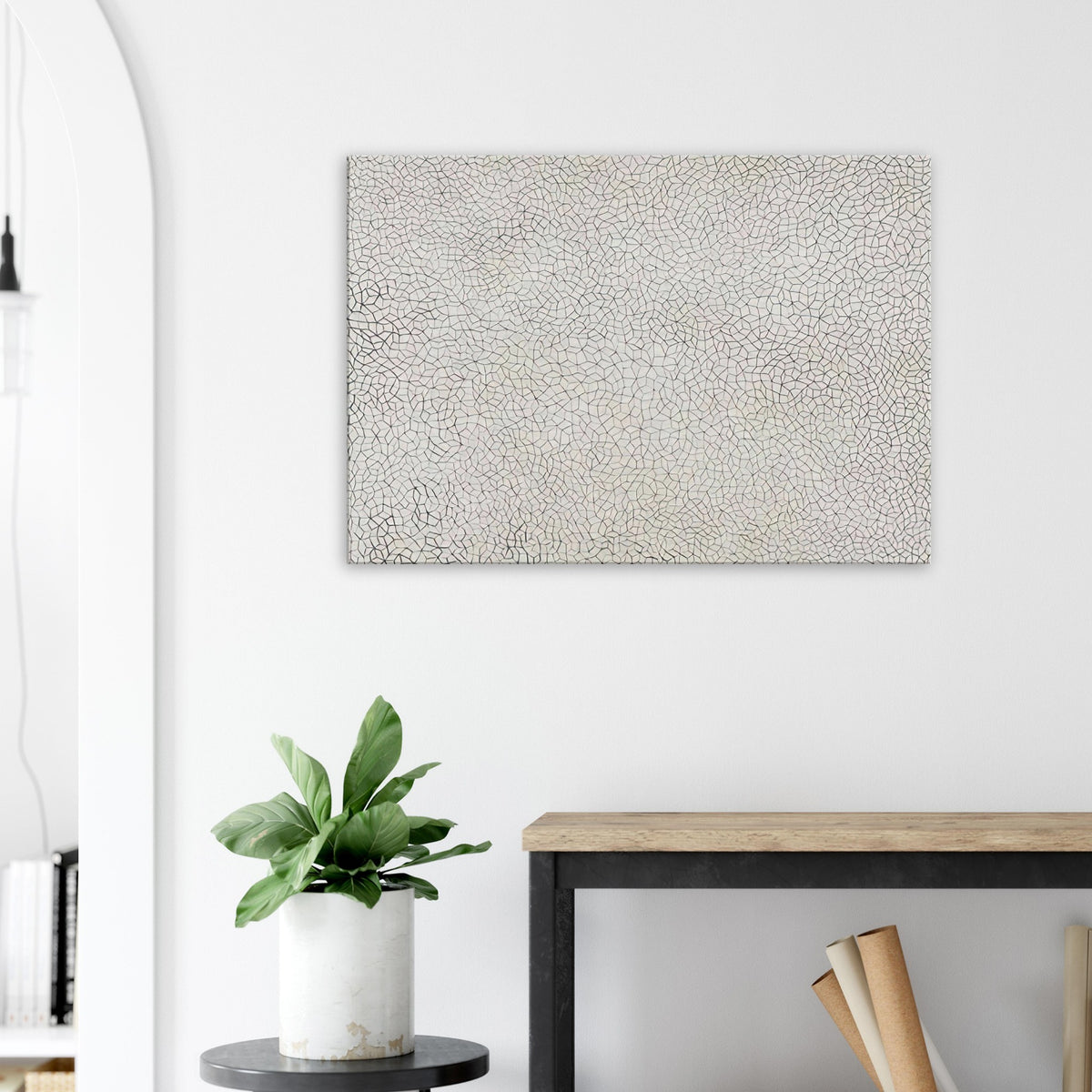 Yayoi Kusama canvas print — Infinity Nets (Image 3) explores Kusama’s Infinity Net as a field built from countless repeated marks