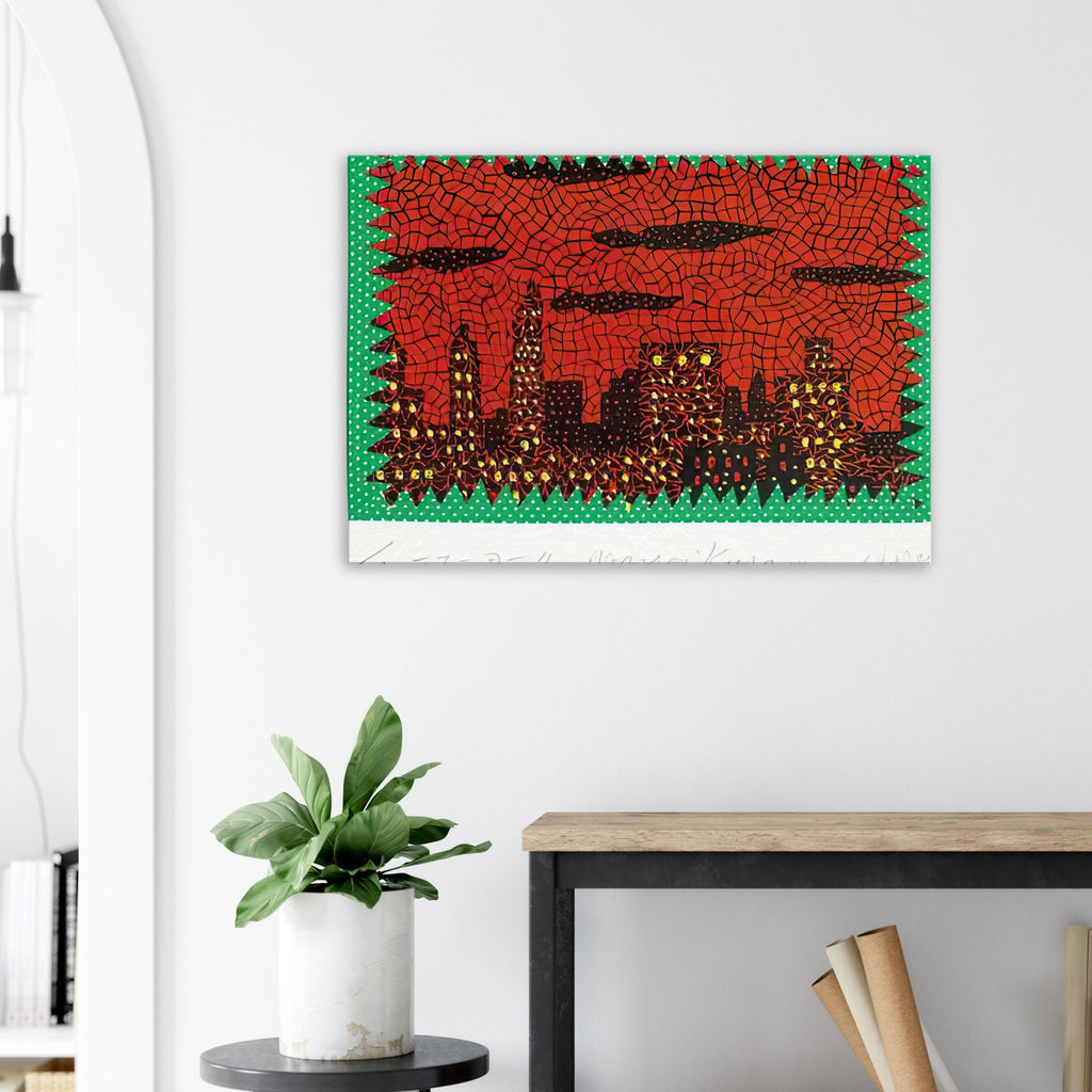 Yayoi Kusama canvas print — New York recalls the city where Kusama developed a radical artistic language of nets, soft sculpture and experimental performance