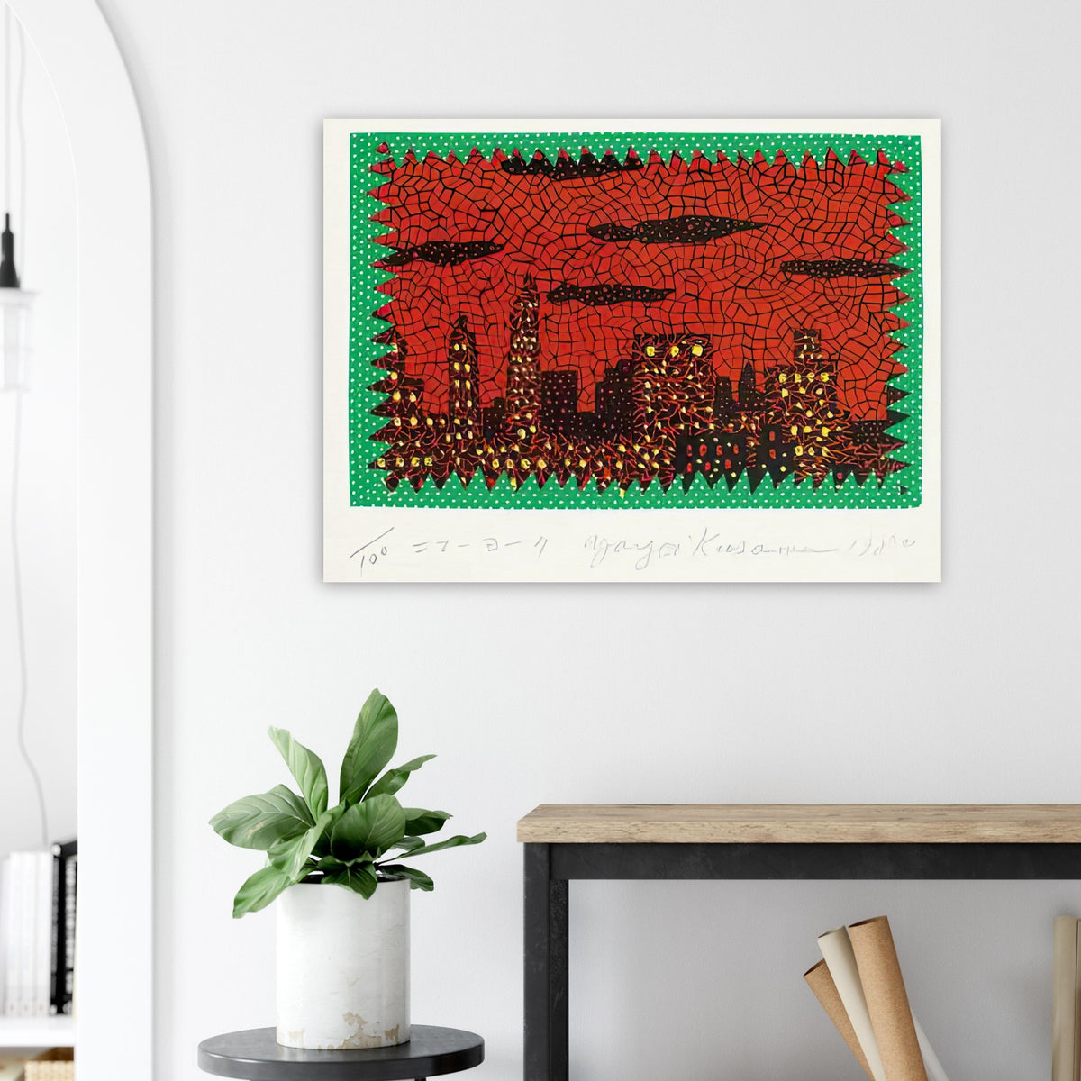 Yayoi Kusama poster — New York recalls the city where Kusama developed a radical artistic language of nets, soft sculpture and experimental performance
