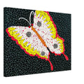 Yayoi Kusama canvas print — Butterfly [Kusama 81] by Yayoi Kusama takes the lightness of a butterfly and gives it graphic intensity through pattern, 45x60 cm / 18x24″