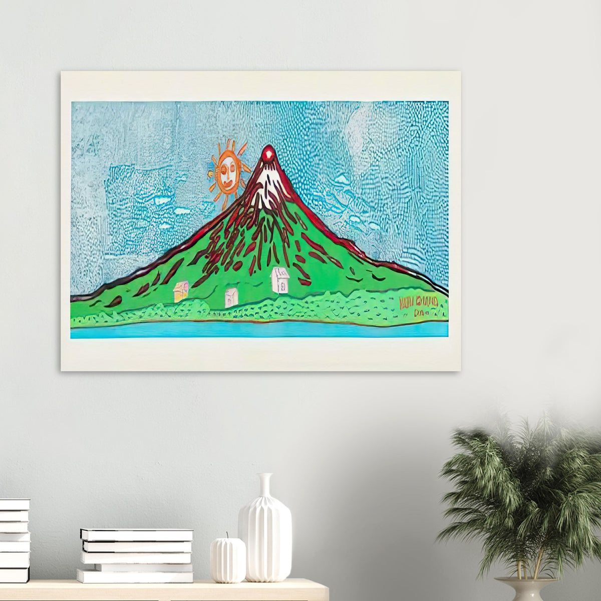 Yayoi Kusama poster — Mt. Fuji in Seven Colours: All About Mt. Fuji That I Have Loved My Whole Life is