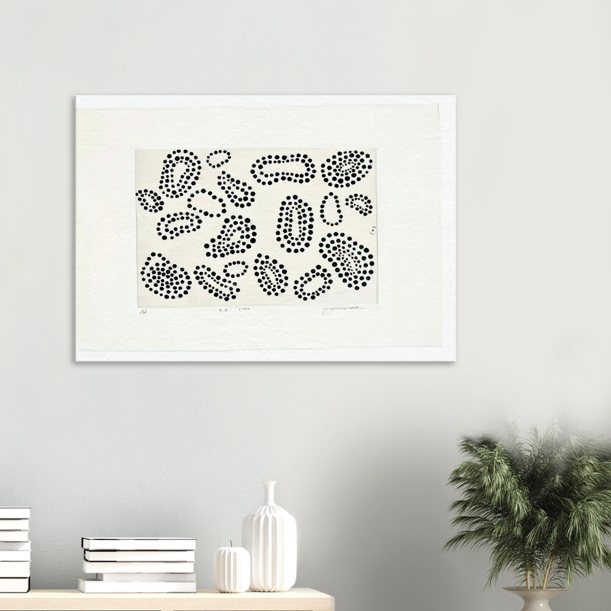 Yayoi Kusama canvas print — Polka Dots concentrates attention on one of Kusama’s most recognizable artistic building blocks: the repeated circle