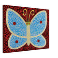 Yayoi Kusama canvas print — Papillon II from Amour pour Toujours explores the butterfly as a symbol of delicacy and transformation, 45x60 cm / 18x24″