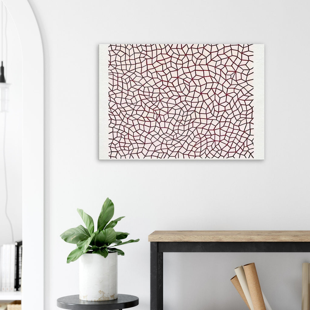 Yayoi Kusama canvas print — Infinity Nets (1958) [Kusama 14] explores Kusama’s Infinity Net as a field built from countless repeated marks