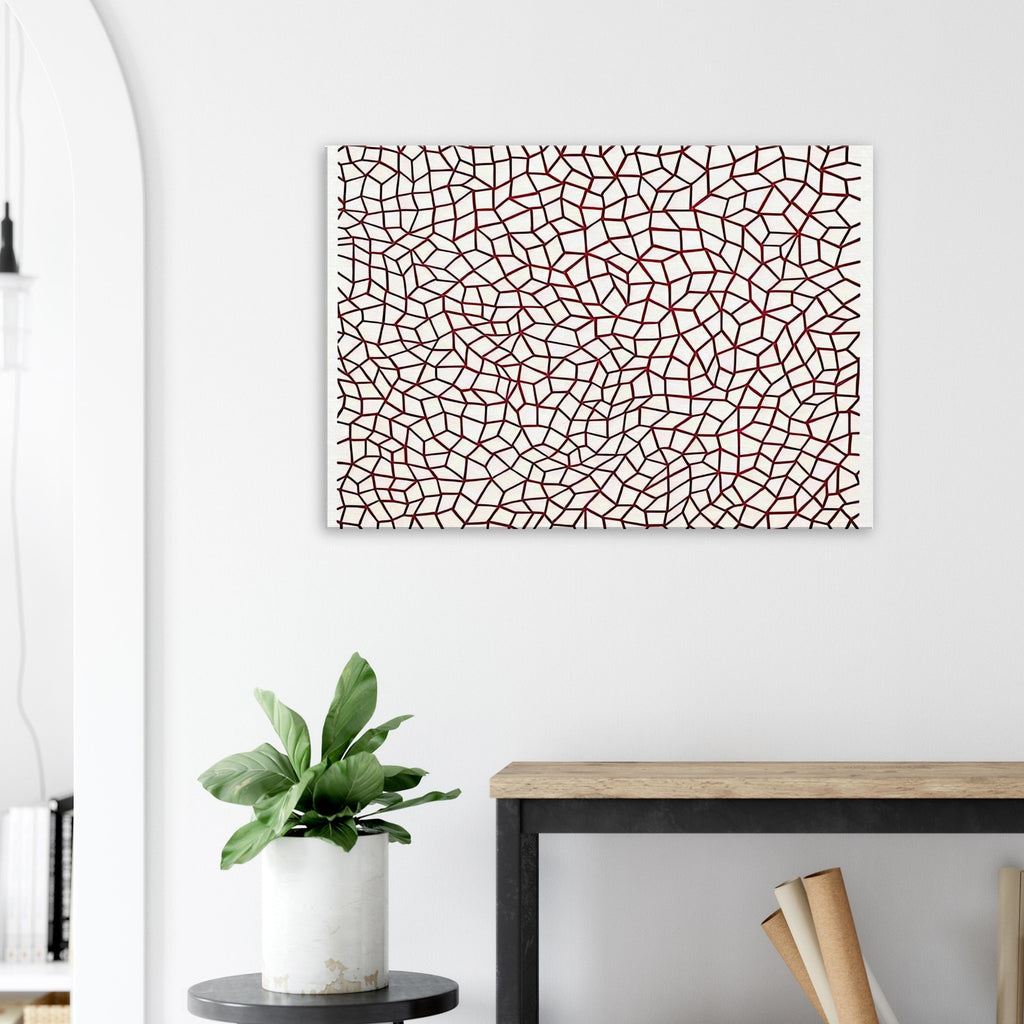 Yayoi Kusama canvas print — Infinity Nets [Kusama 76] explores Kusama’s Infinity Net as a field built from countless repeated marks