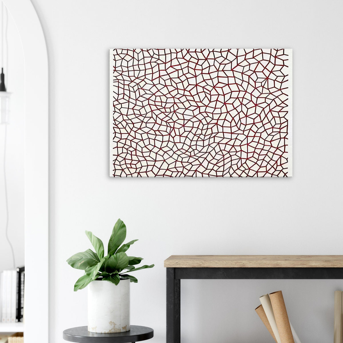 Yayoi Kusama canvas print — Infinity Nets [Kusama 76] explores Kusama’s Infinity Net as a field built from countless repeated marks