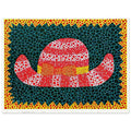 Yayoi Kusama poster — Chapeau I from Amour pour Toujours elevates a simple hat into a decorative, almost theatrical object, 15x20 cm / 6x8″