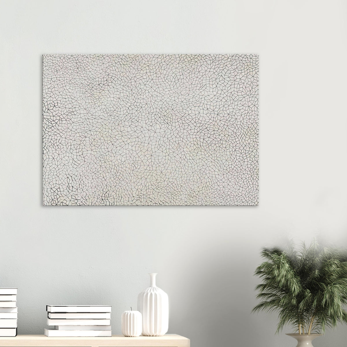 Yayoi Kusama canvas print — Infinity Nets (Image 3) explores Kusama’s Infinity Net as a field built from countless repeated marks