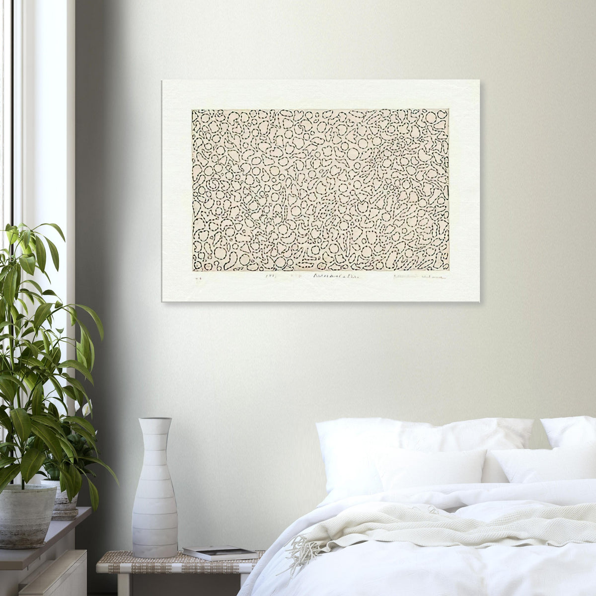 Yayoi Kusama canvas print — Accumulation evokes Kusama’s practice of allowing repeated forms to multiply until they overwhelm an ordinary surface