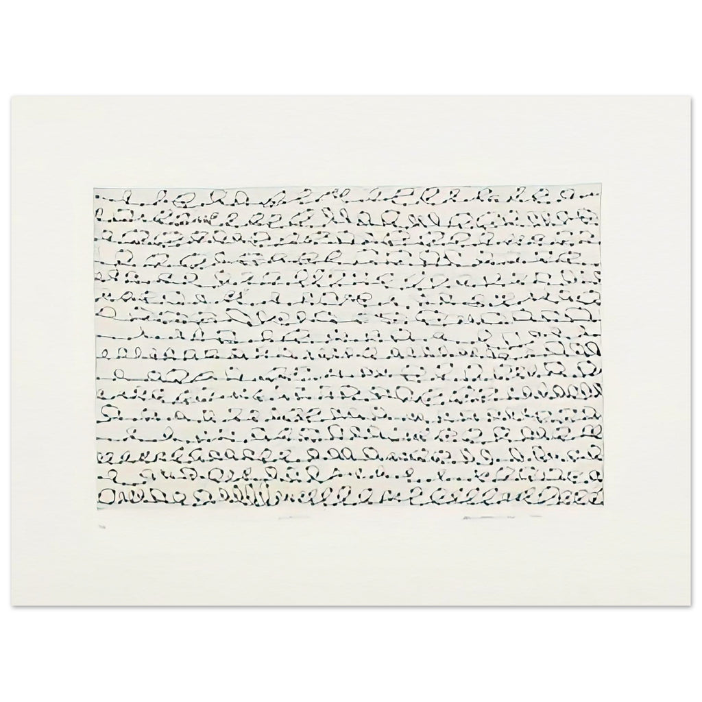 Yayoi Kusama poster — Endless makes the idea of continuation its subject, inviting the eye to follow pattern without expecting a clear endpoint, 15x20 cm / 6x8″