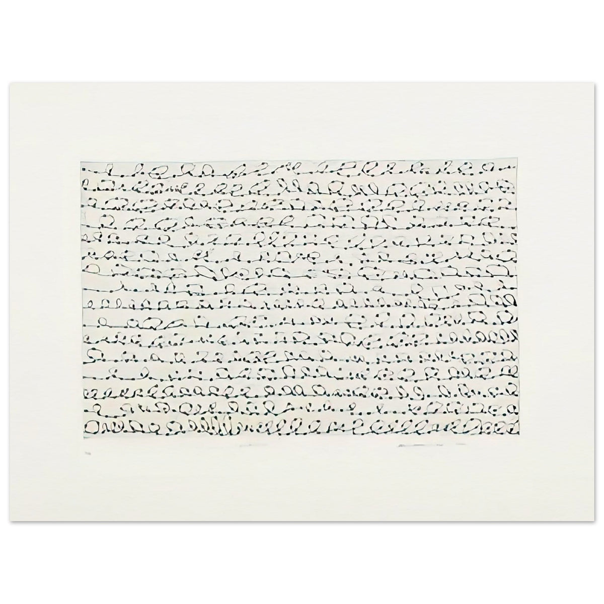Yayoi Kusama poster — Endless makes the idea of continuation its subject, inviting the eye to follow pattern without expecting a clear endpoint, 15x20 cm / 6x8″