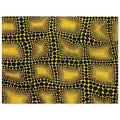 Yayoi Kusama poster — Town introduces a built environment into Kusama’s range of natural and domestic subjects, 15x20 cm / 6x8″