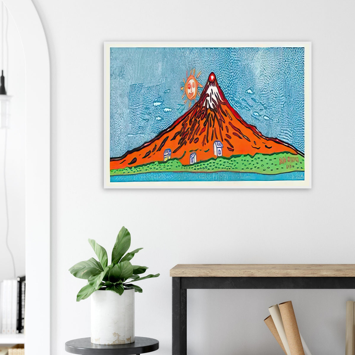 Yayoi Kusama framed print — Mt