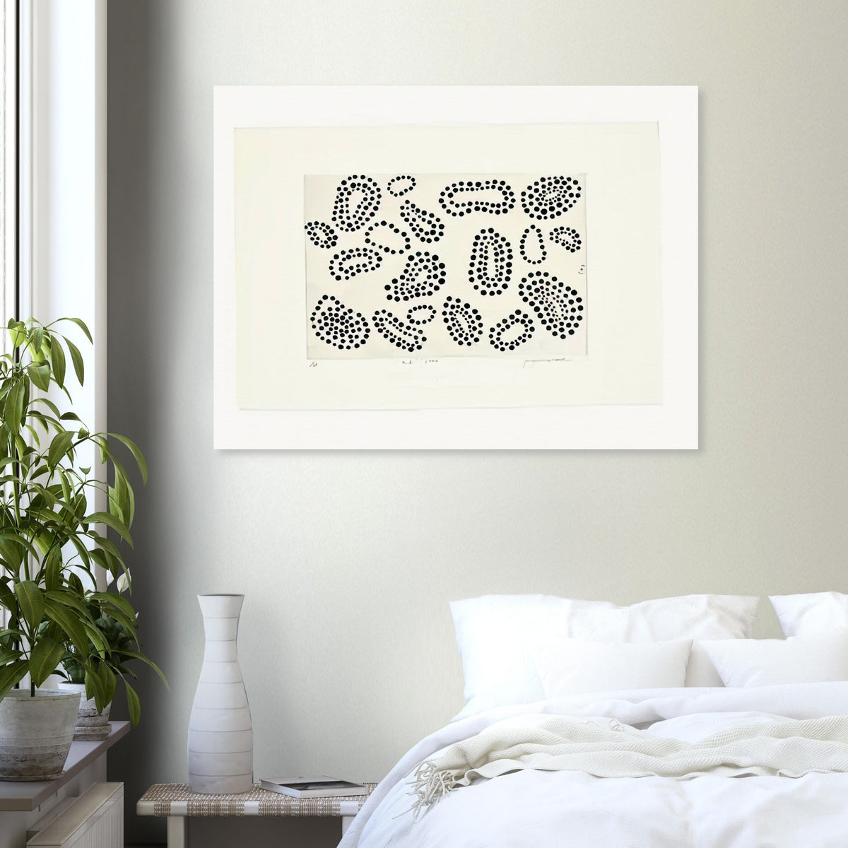 Yayoi Kusama poster — Polka Dots concentrates attention on one of Kusama’s most recognizable artistic building blocks: the repeated circle