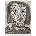 Yayoi Kusama poster — A self-portrait by Kusama is more than a likeness; it opens a question about how the artist chooses to be seen, 15x20 cm / 6x8″